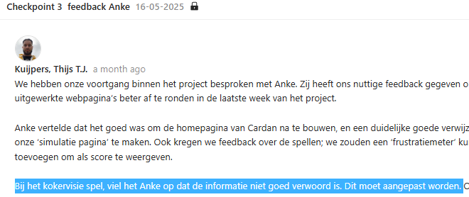 feedback
